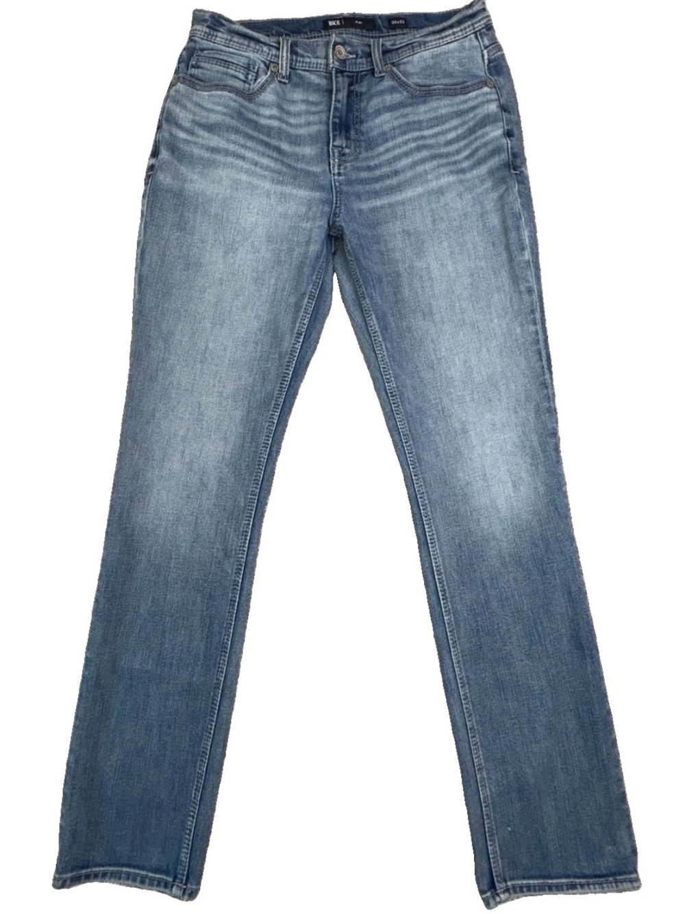 BKE Alec Jeans Mens 33x32 Blue Straight Leg Medium Wash Stretch Denim